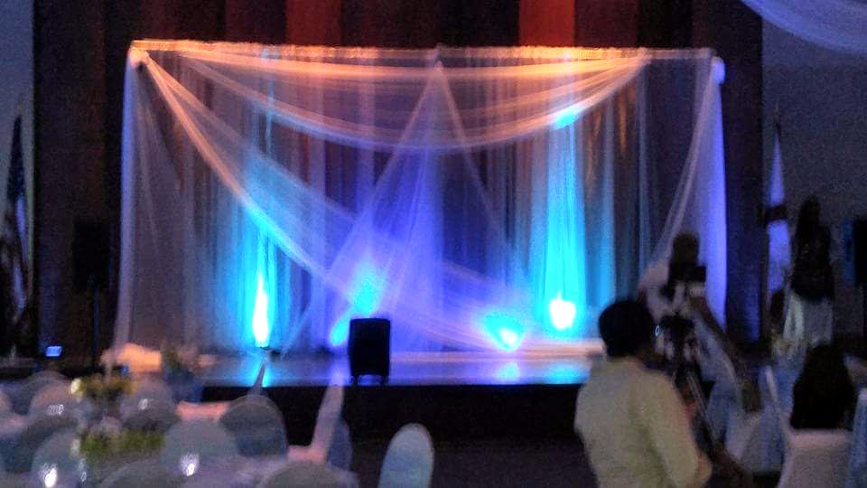 Stage and seated audience