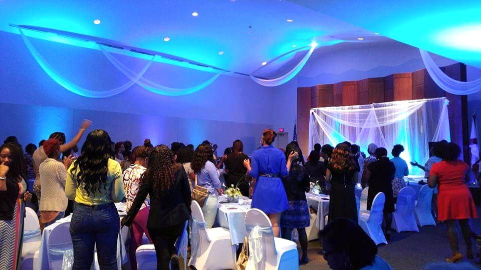 Worship and praise during the gathering