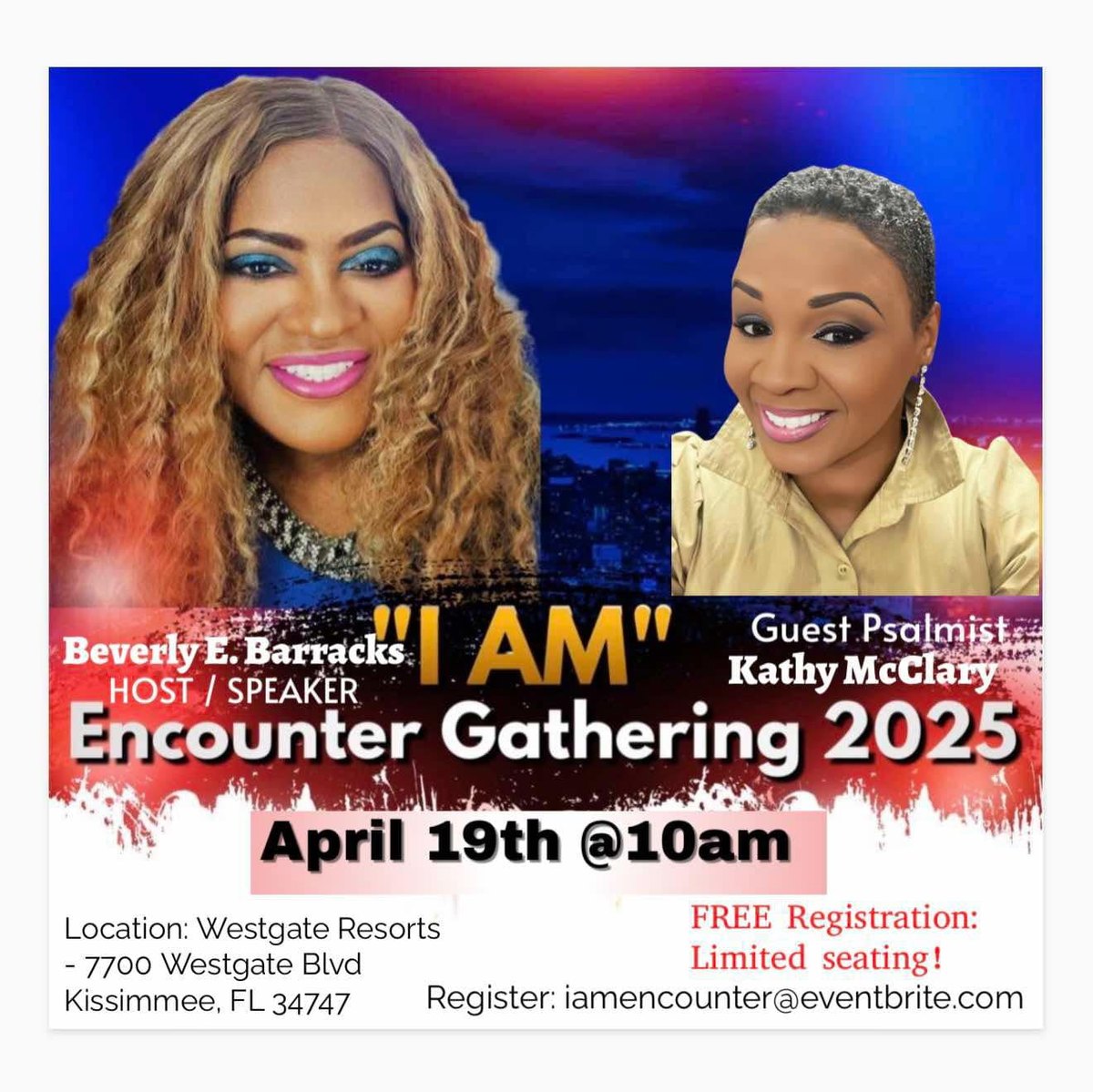 &ldquo;I AM&rdquo; Encounter Gathering 2025 with host Beverly E. Barracks and guest psalmist Kathy McClary